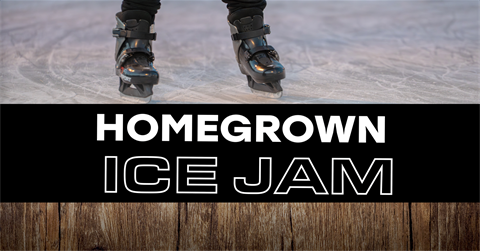 image of skates on the ice ribbon