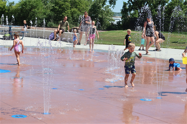 Splash pad Excitement